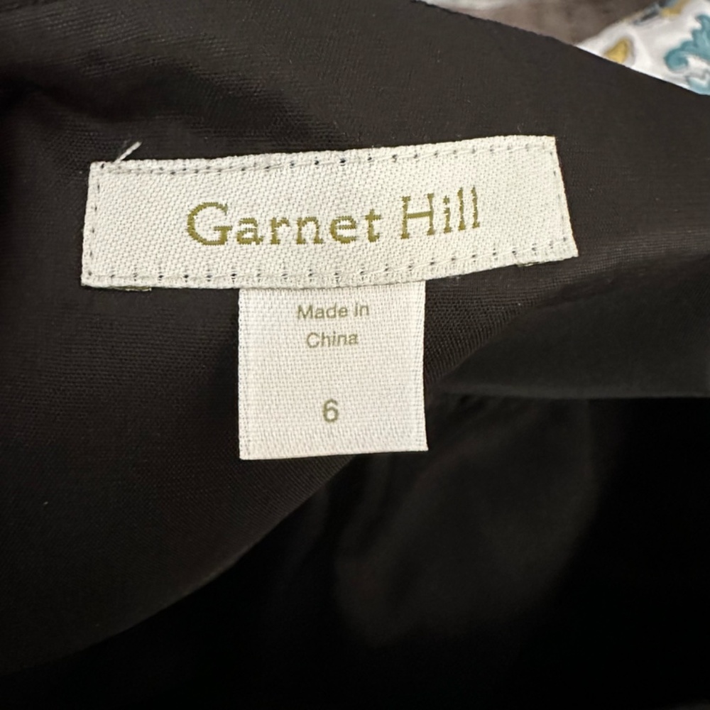 Garnet Hill • Lace Overlay Silk Midi Skirt - Picture 7 of 8